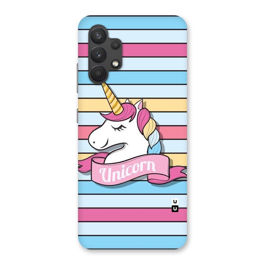 Unicorn Stripes Back Case for Galaxy A32