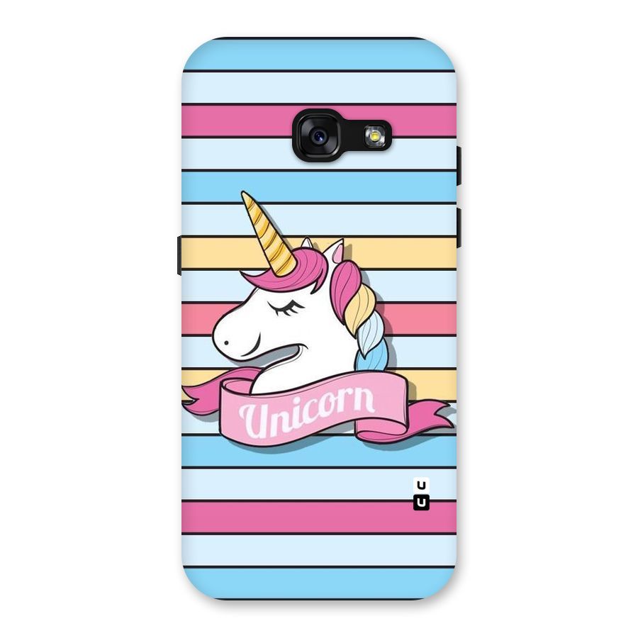 Unicorn Stripes Back Case for Galaxy A3 (2017)