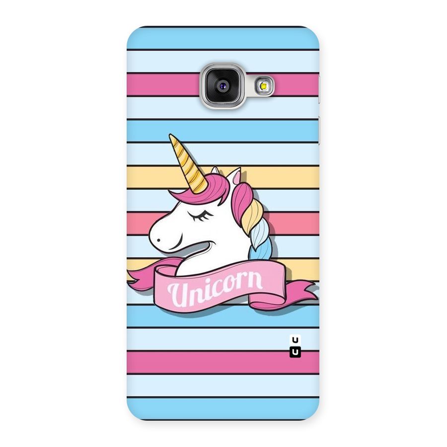 Unicorn Stripes Back Case for Galaxy A3 2016