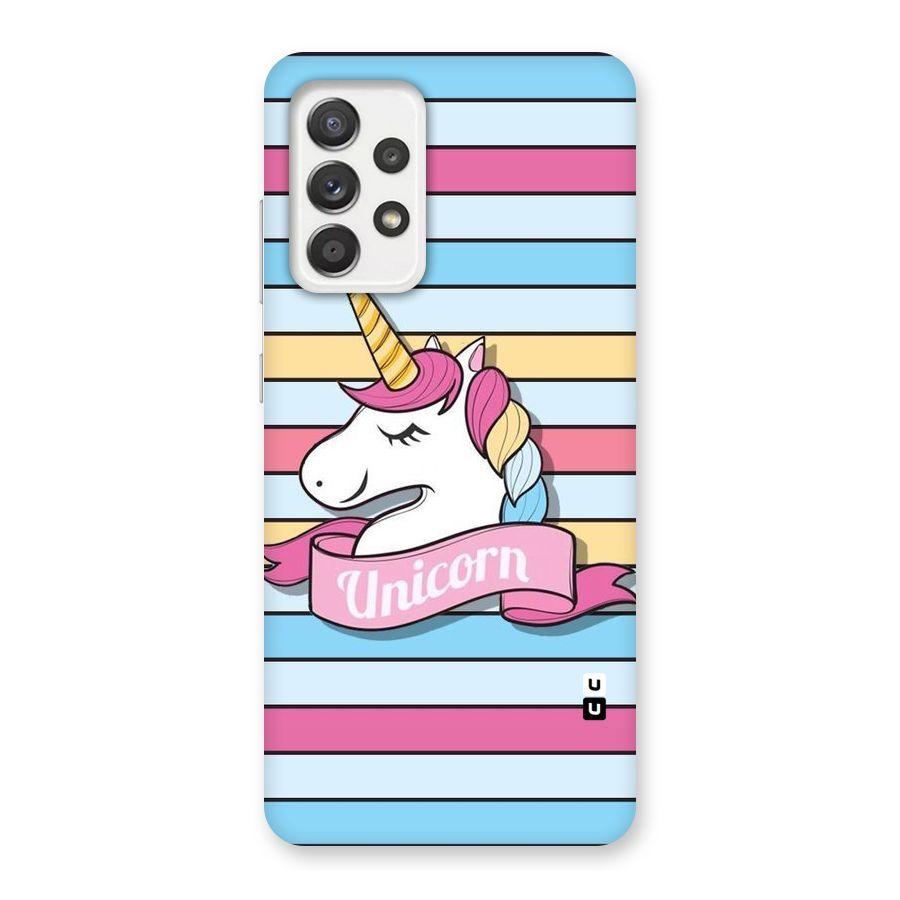 Unicorn Stripes Back Case for Galaxy A52