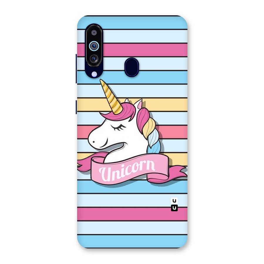 Unicorn Stripes Back Case for Galaxy A60