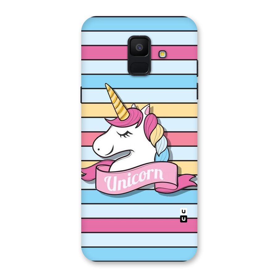 Unicorn Stripes Back Case for Galaxy A6 (2018)