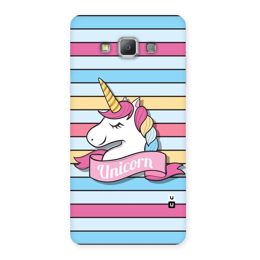 Unicorn Stripes Back Case for Galaxy A7