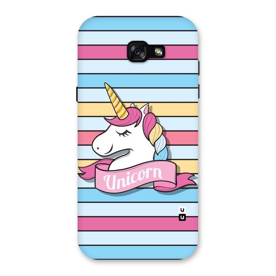 Unicorn Stripes Back Case for Galaxy A7 (2017)