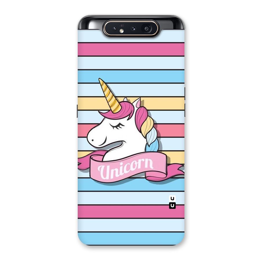 Unicorn Stripes Back Case for Galaxy A80