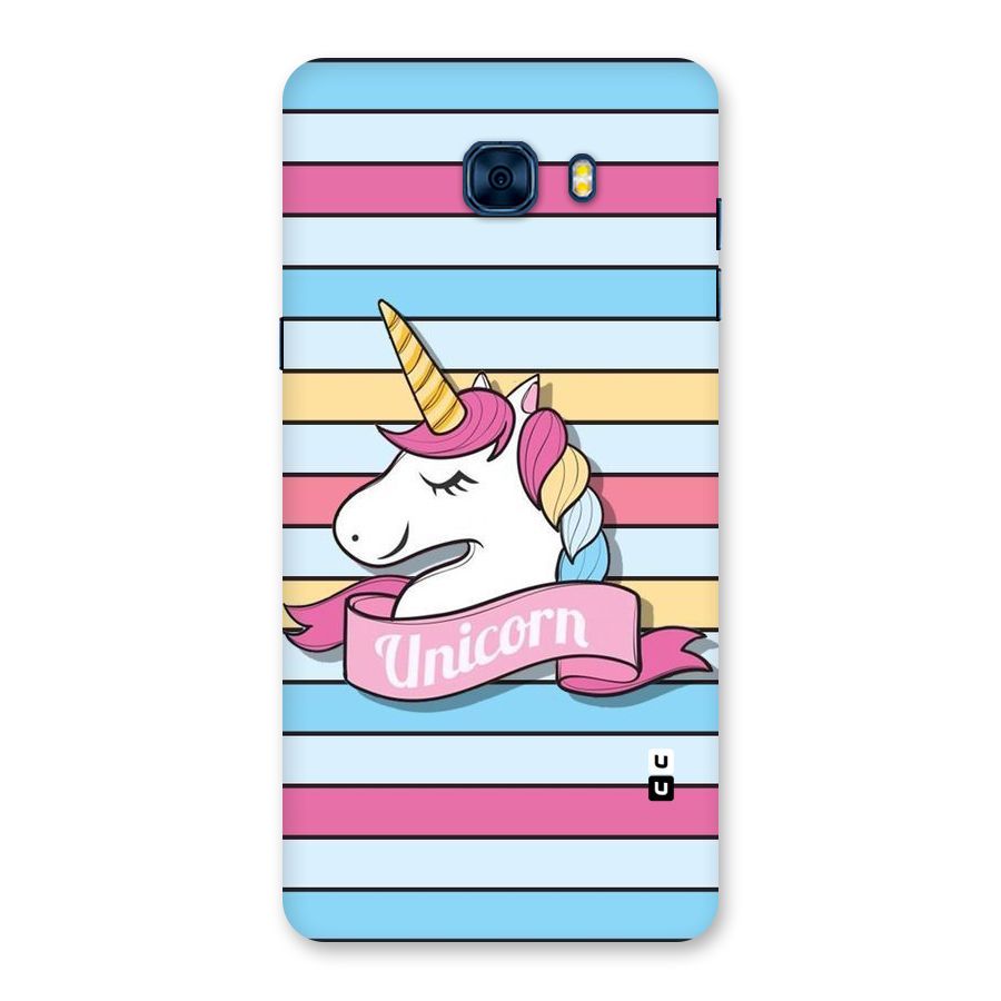 Unicorn Stripes Back Case for Galaxy C7 Pro