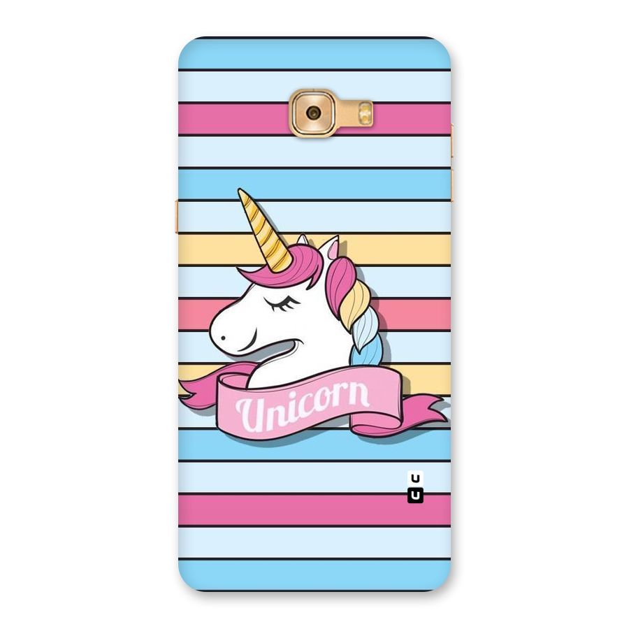 Unicorn Stripes Back Case for Galaxy C9 Pro