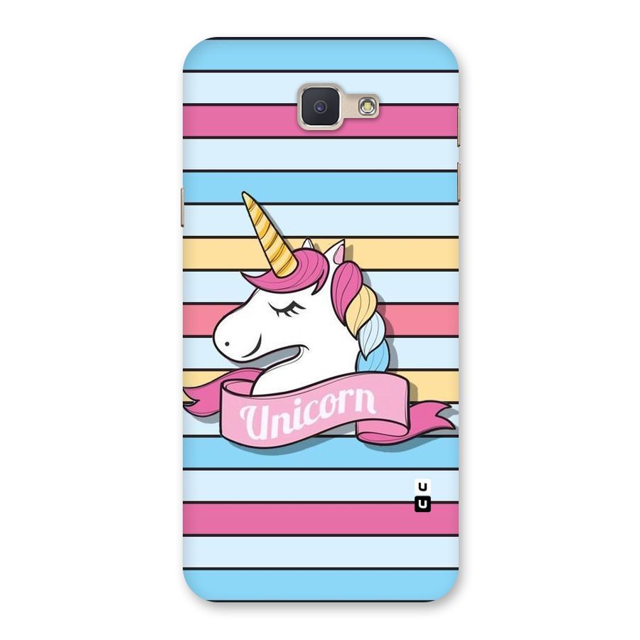 Unicorn Stripes Back Case for Galaxy J5 Prime