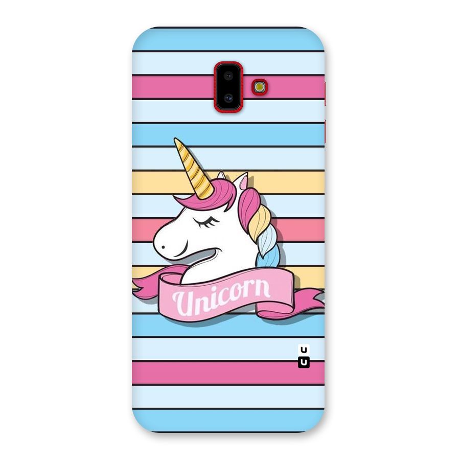Unicorn Stripes Back Case for Galaxy J6 Plus