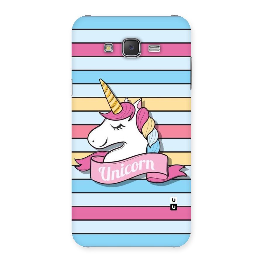 Unicorn Stripes Back Case for Galaxy J7
