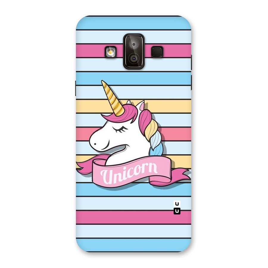 Unicorn Stripes Back Case for Galaxy J7 Duo