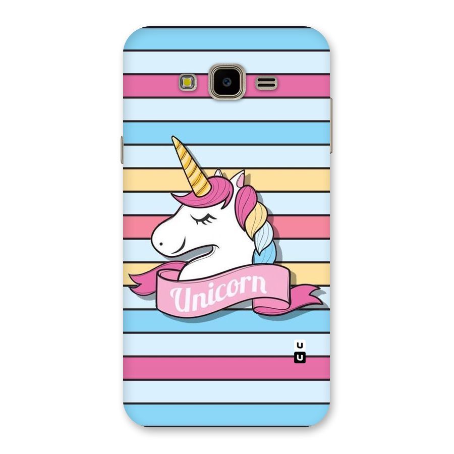 Unicorn Stripes Back Case for Galaxy J7 Nxt