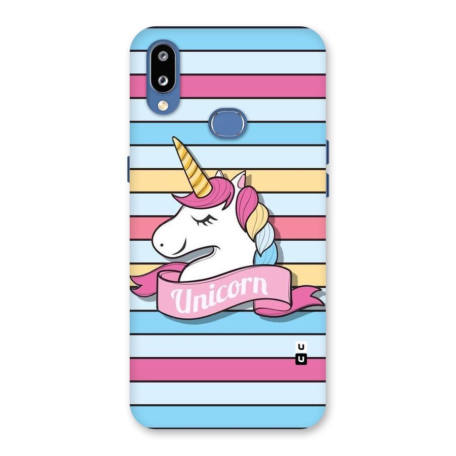 Unicorn Stripes Back Case for Galaxy M01s