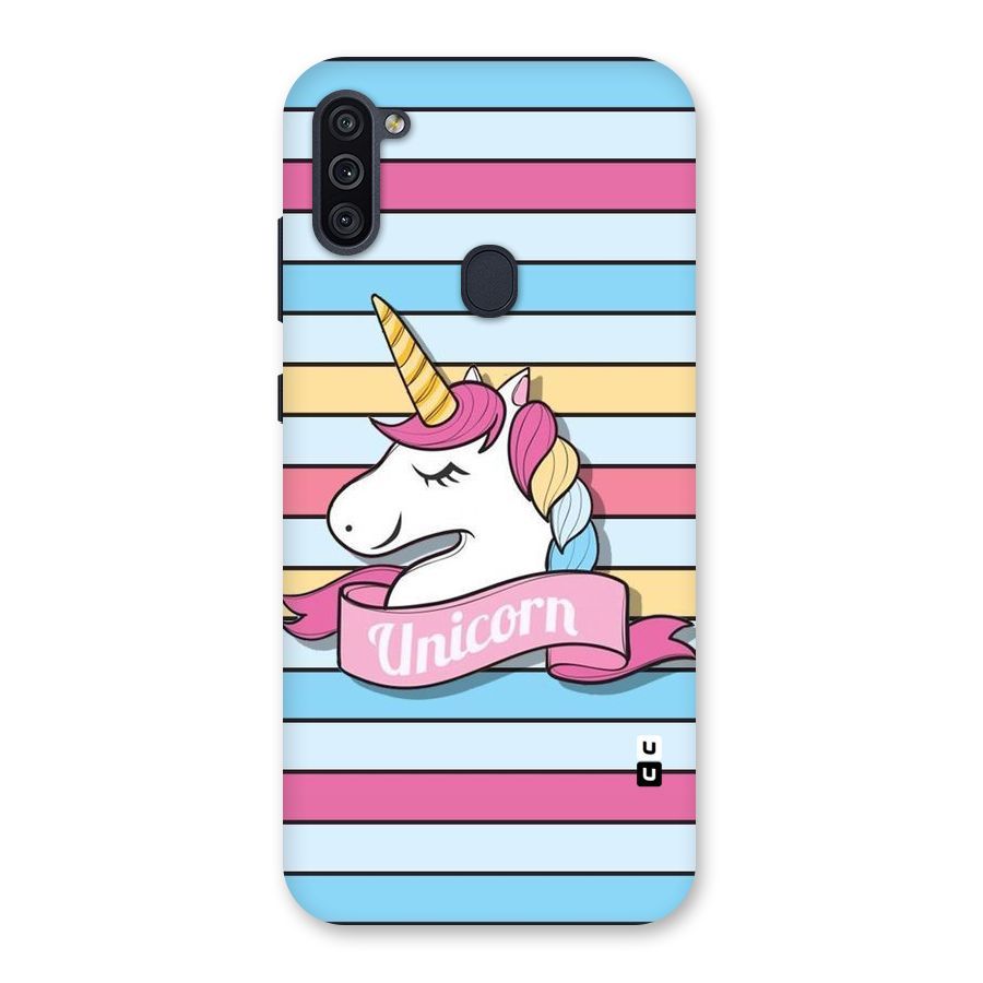 Unicorn Stripes Back Case for Galaxy M11