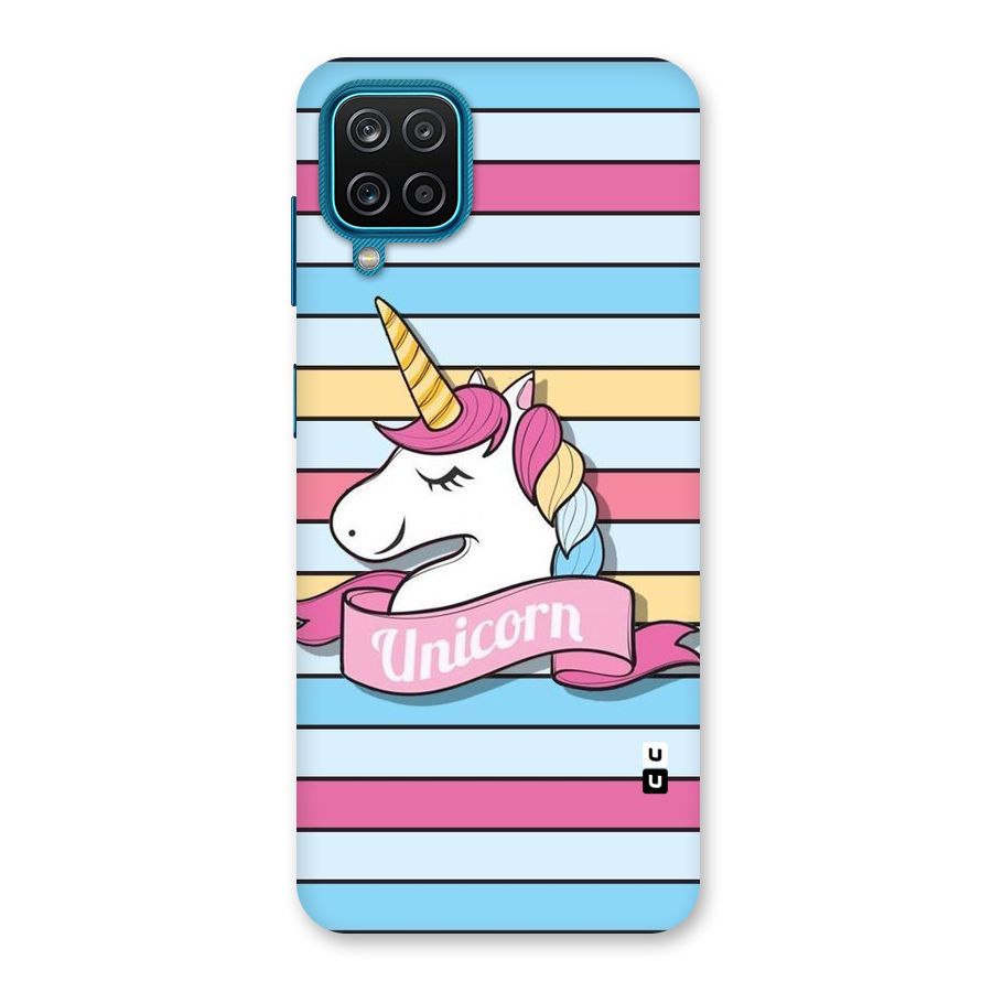 Unicorn Stripes Back Case for Galaxy M12