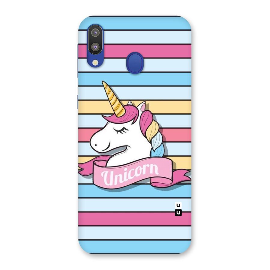 Unicorn Stripes Back Case for Galaxy M20