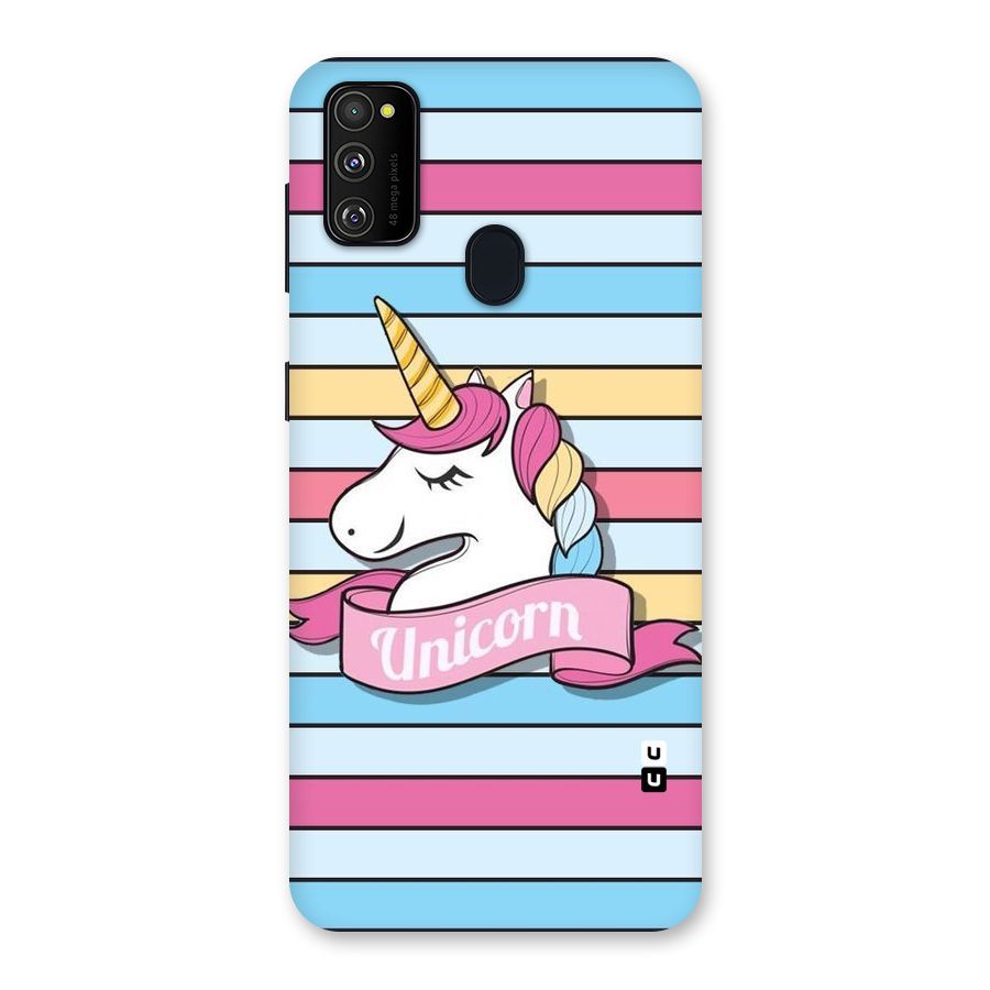 Unicorn Stripes Back Case for Galaxy M21