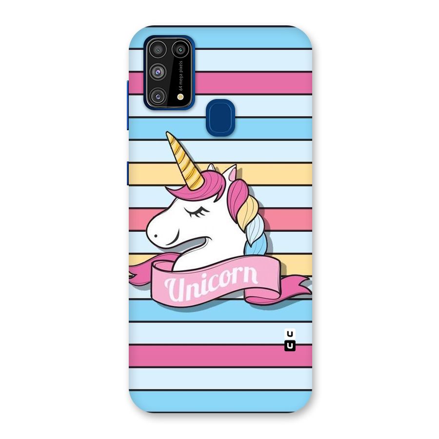 Unicorn Stripes Back Case for Galaxy M31