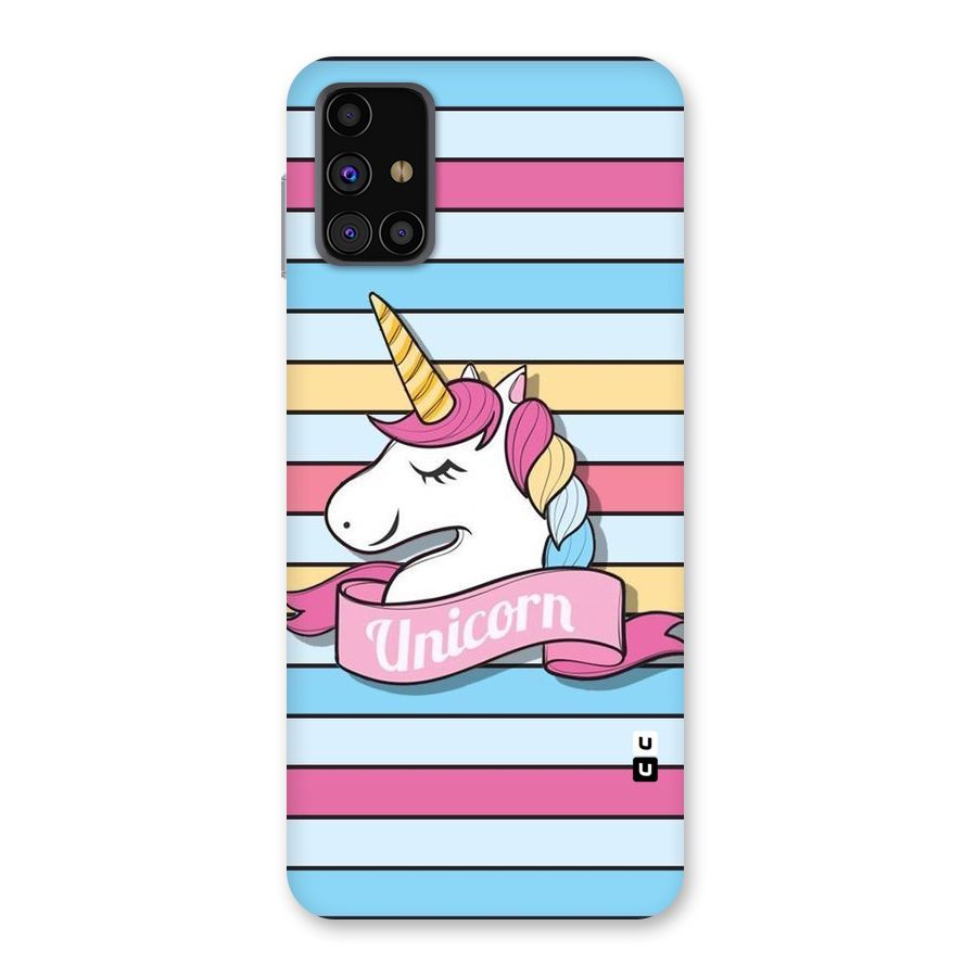 Unicorn Stripes Back Case for Galaxy M31s