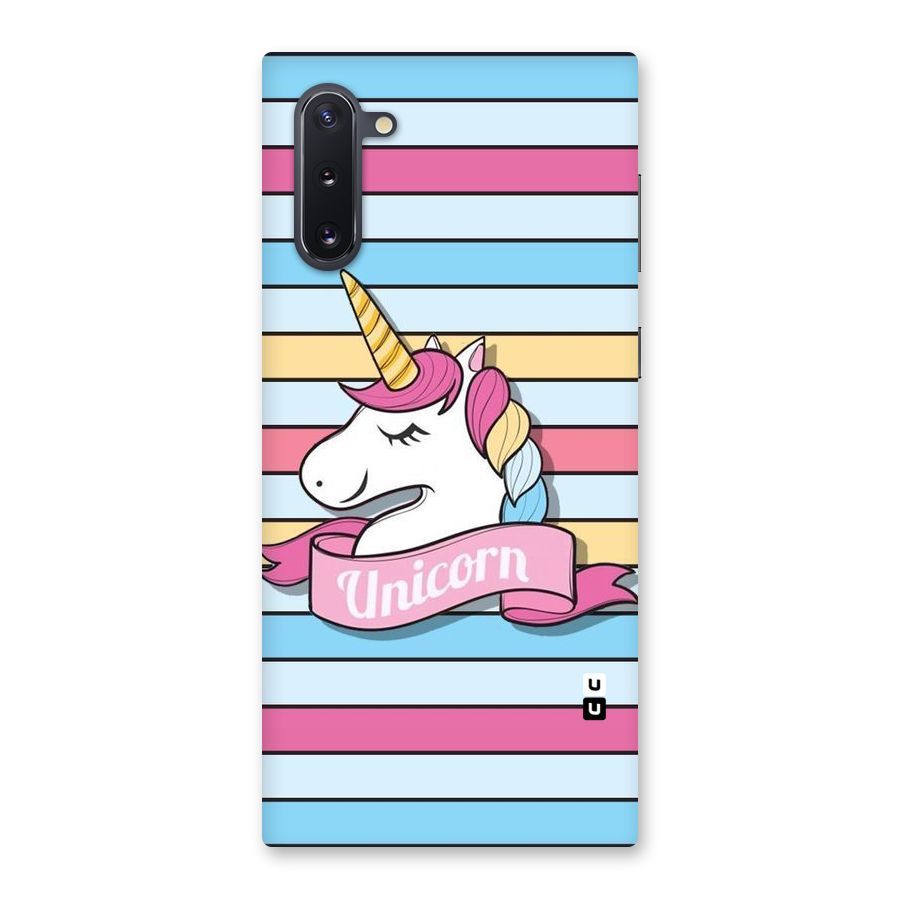 Unicorn Stripes Back Case for Galaxy Note 10