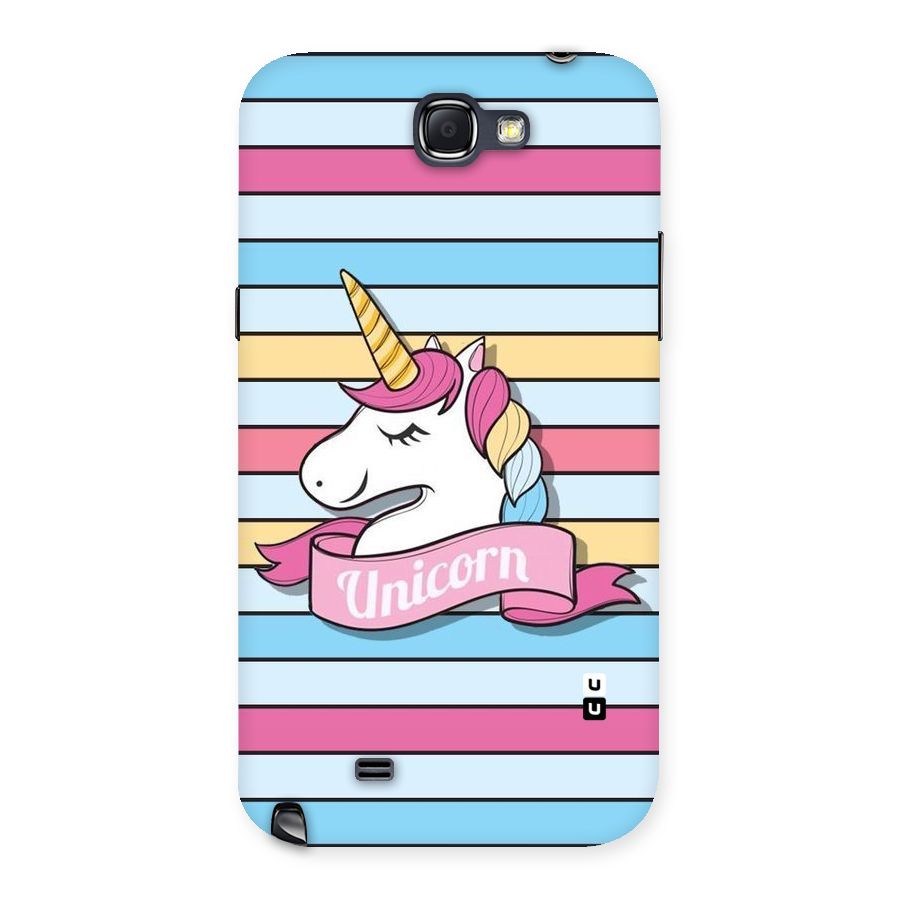 Unicorn Stripes Back Case for Galaxy Note 2