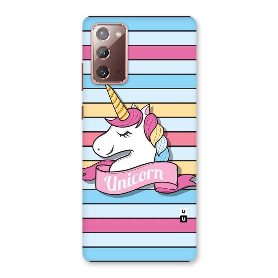 Unicorn Stripes Back Case for Galaxy Note 20