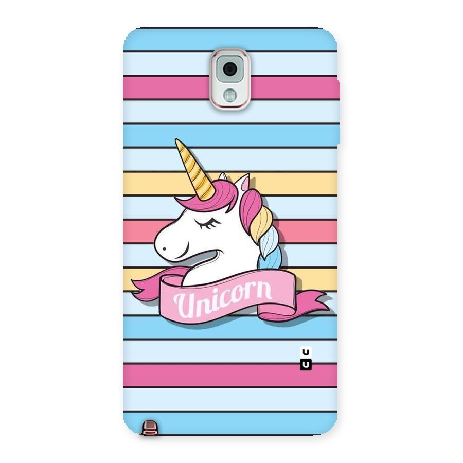 Unicorn Stripes Back Case for Galaxy Note 3