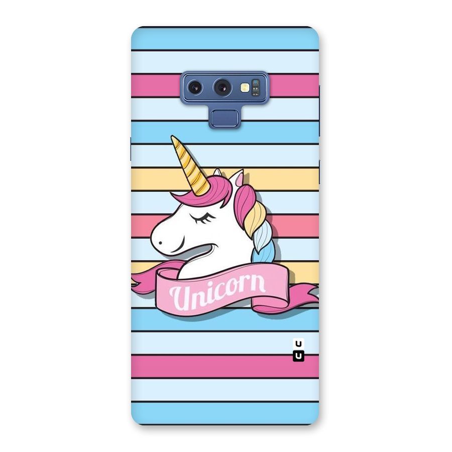Unicorn Stripes Back Case for Galaxy Note 9