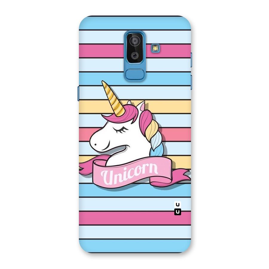 Unicorn Stripes Back Case for Galaxy On8 (2018)