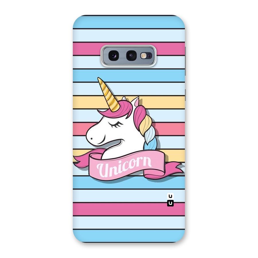 Unicorn Stripes Back Case for Galaxy S10e