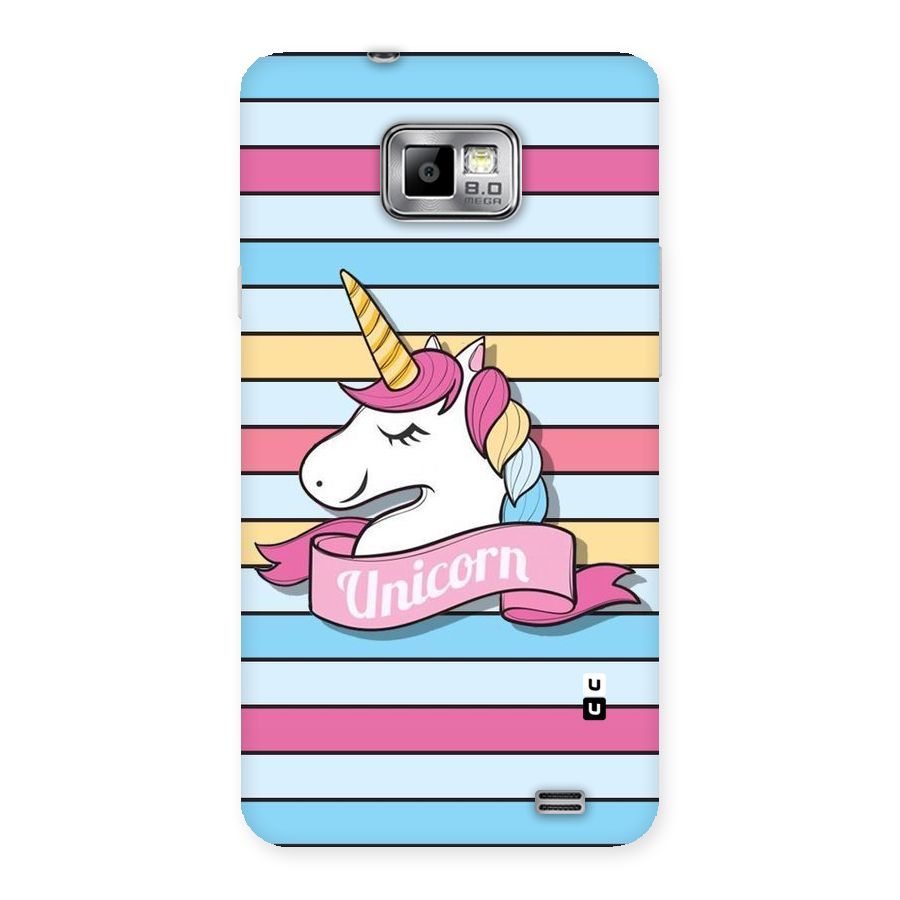 Unicorn Stripes Back Case for Galaxy S2