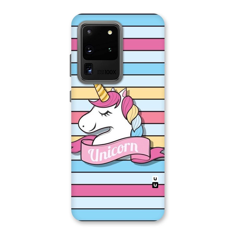 Unicorn Stripes Back Case for Galaxy S20 Ultra