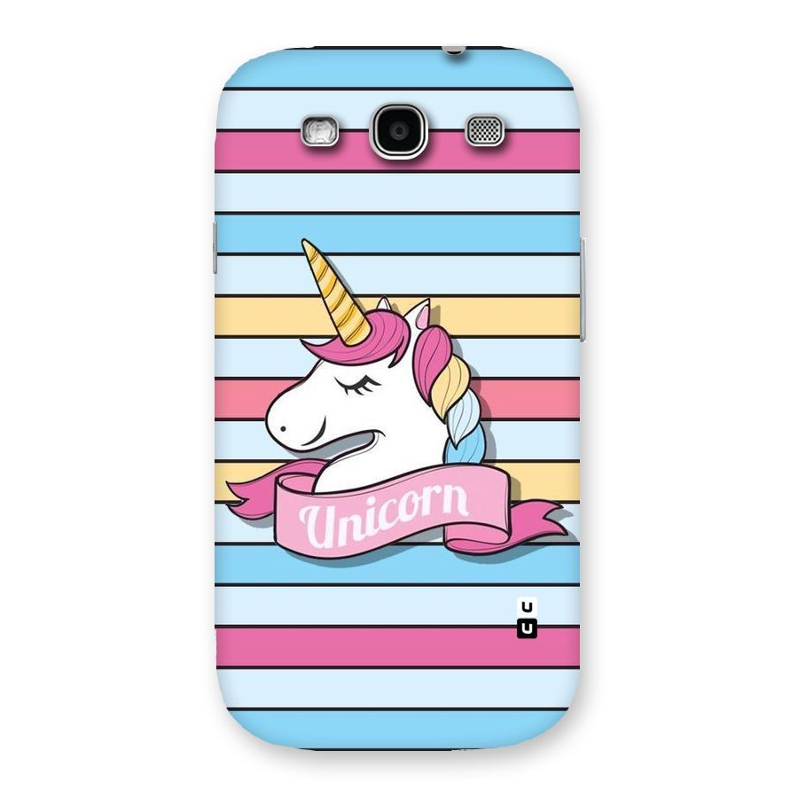 Unicorn Stripes Back Case for Galaxy S3
