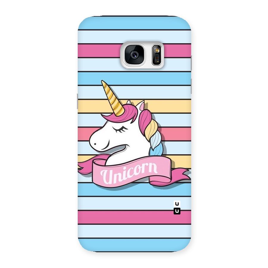 Unicorn Stripes Back Case for Galaxy S7 Edge
