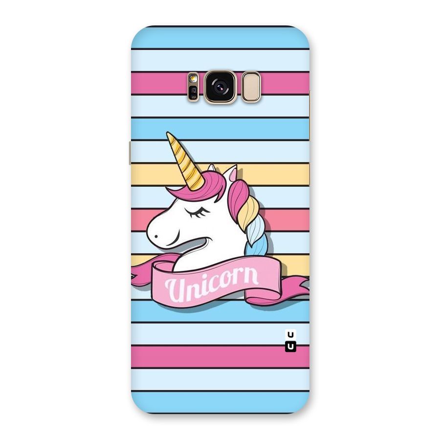 Unicorn Stripes Back Case for Galaxy S8 Plus