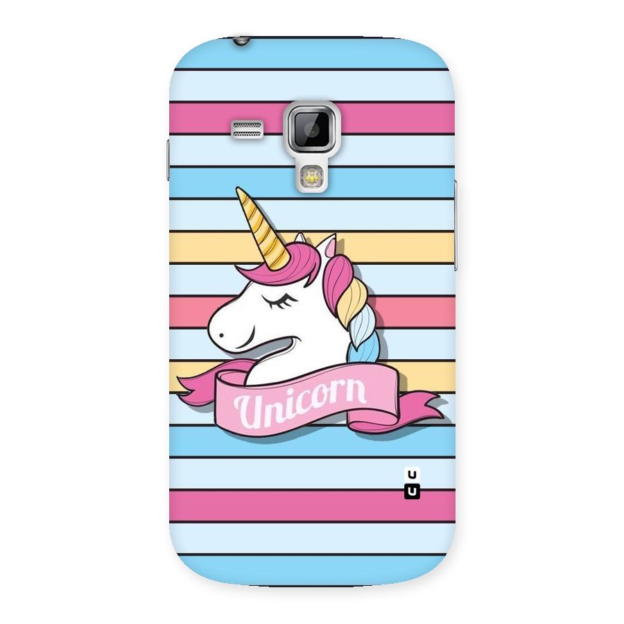 Unicorn Stripes Back Case for Galaxy S Duos
