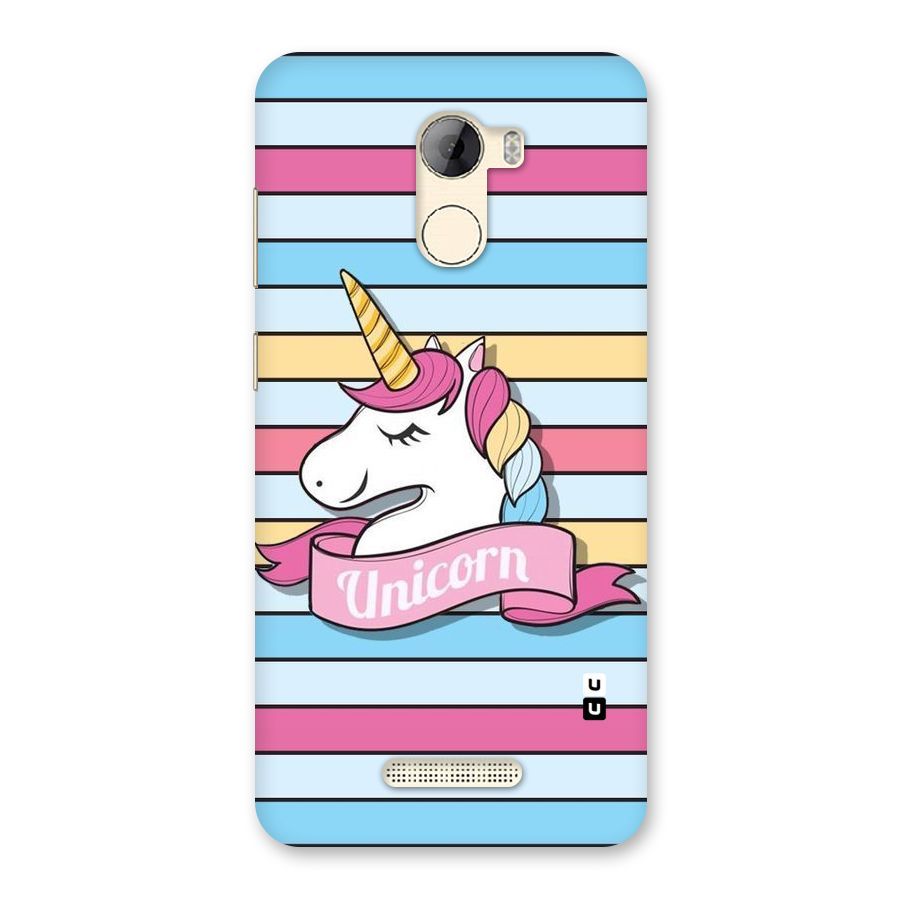Unicorn Stripes Back Case for Gionee A1 LIte