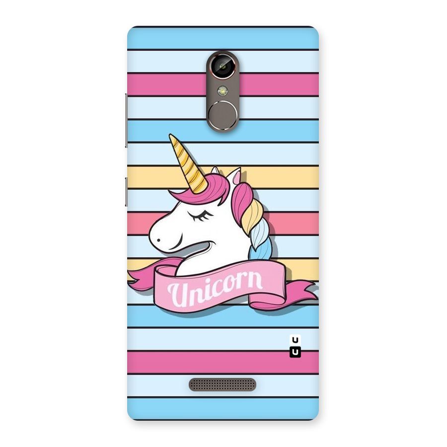 Unicorn Stripes Back Case for Gionee S6s