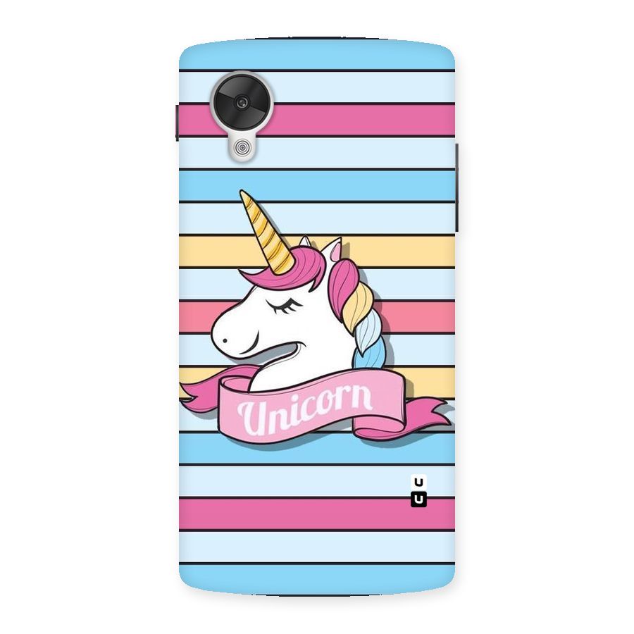 Unicorn Stripes Back Case for Google Nexsus 5