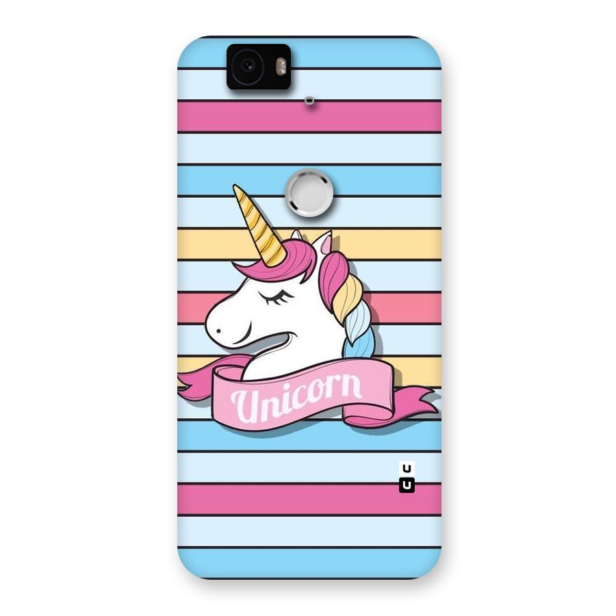 Unicorn Stripes Back Case for Google Nexus-6P
