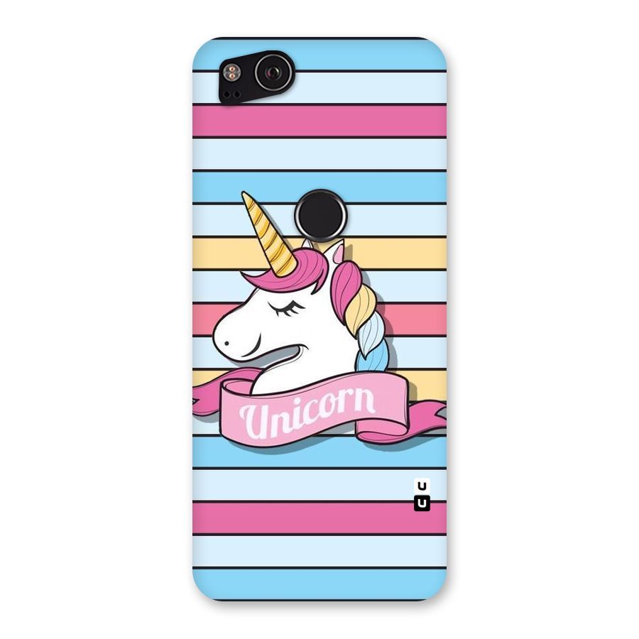 Unicorn Stripes Back Case for Google Pixel 2