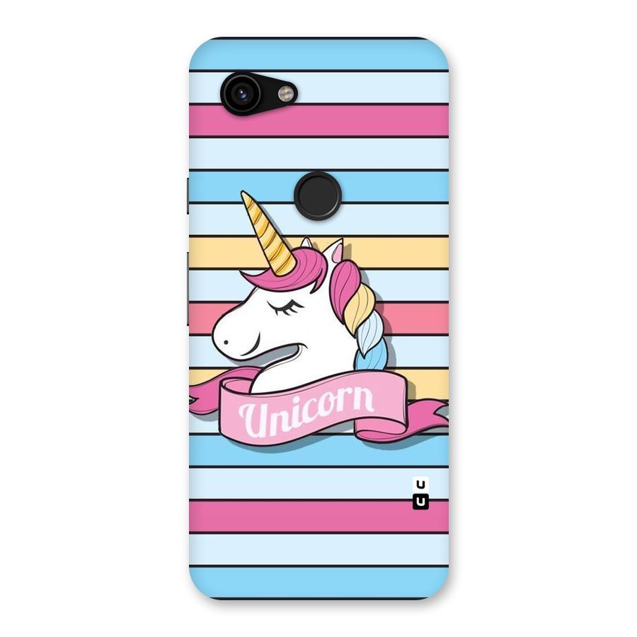 Unicorn Stripes Back Case for Google Pixel 3a