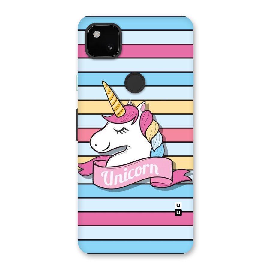 Unicorn Stripes Back Case for Google Pixel 4a