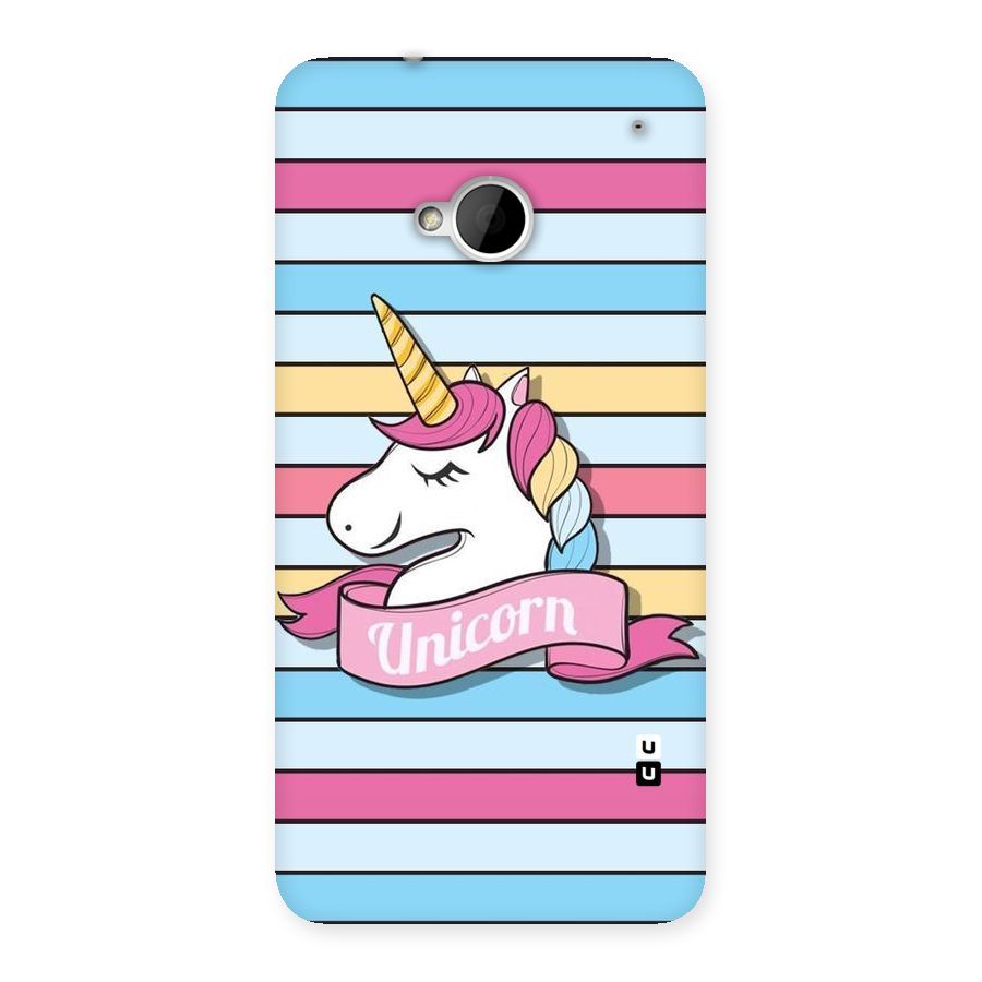 Unicorn Stripes Back Case for HTC One M7