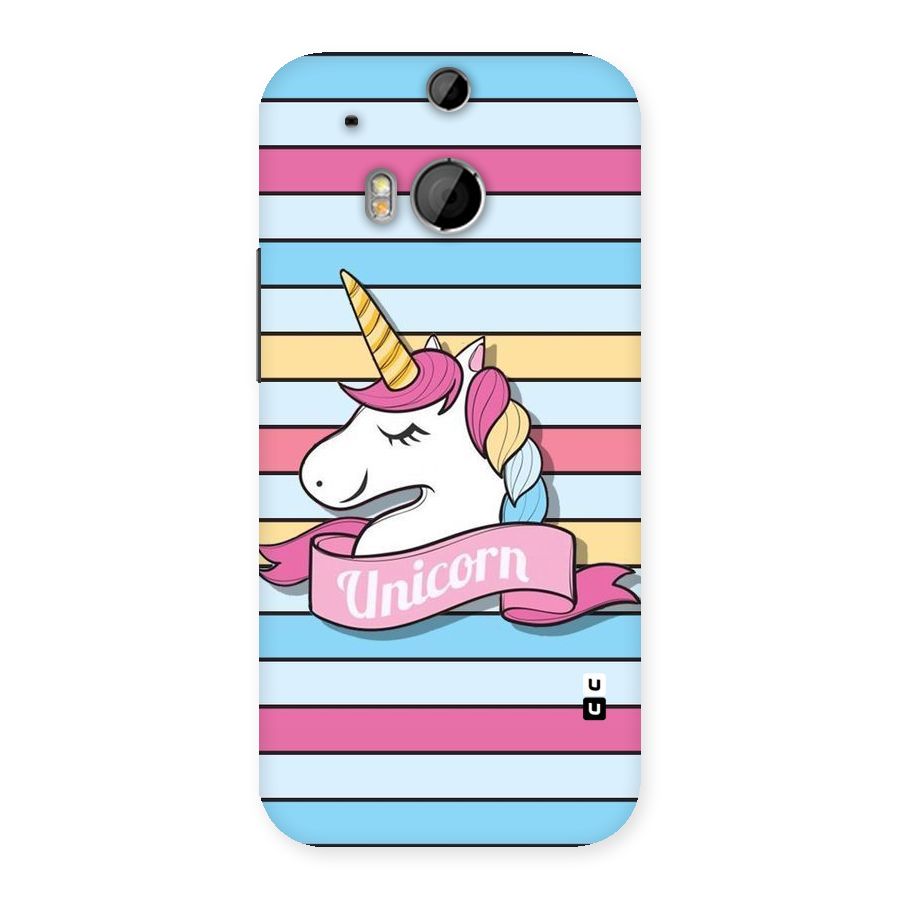 Unicorn Stripes Back Case for HTC One M8