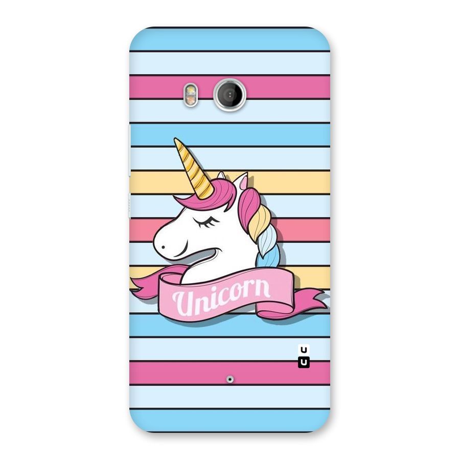 Unicorn Stripes Back Case for HTC U11