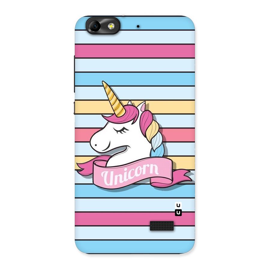 Unicorn Stripes Back Case for Honor 4C