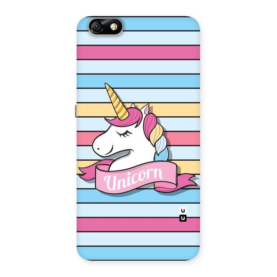 Unicorn Stripes Back Case for Honor 4X