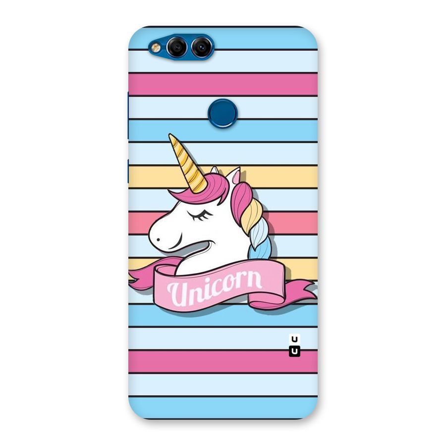 Unicorn Stripes Back Case for Honor 7X