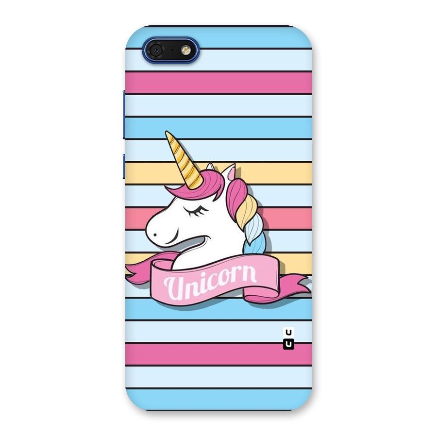 Unicorn Stripes Back Case for Honor 7s